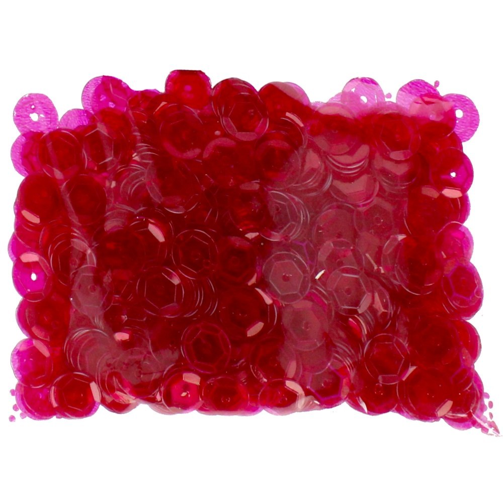 PAILLETTES RONDES TRANSPARENTES 8 MM ROSE CRAFT WITH FUN 439330